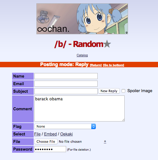 Reply form
